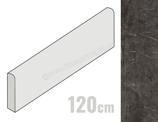  La Fabbrica Ava Scratch Superluna 6.5x120 cm Sockel Matt Eben Naturale 149203 | 556702
