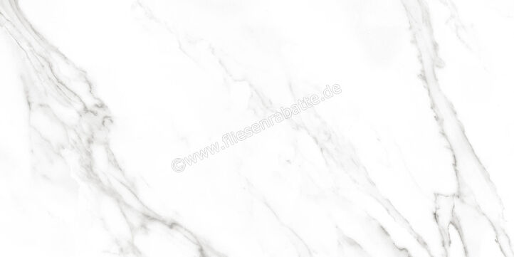  La Fabbrica Ava Statuario Statuario 60x120 cm Bodenfliese / Wandfliese Glänzend Eben Lappato 083063 | 556762