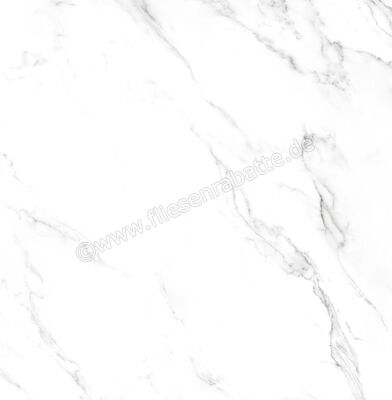 La Fabbrica Ava Statuario Statuario 120x120 cm Bodenfliese / Wandfliese Glänzend Eben Lappato 083033 | 556792