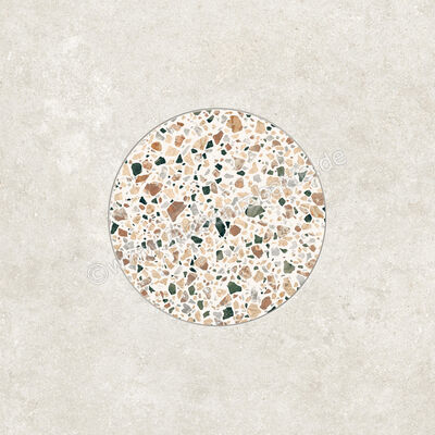  Ceramiche Caesar Civic 3 (Clear + Multicolor White) 60x60 cm Dekor Circle Matt Eben Touch Plus AII6 CAE | 556882