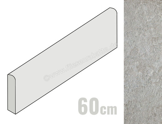  La Fabbrica Ava I Quarzi Prasio 9.5x60 cm Sockel Matt Strukturiert Naturale B62RI3 | 557308
