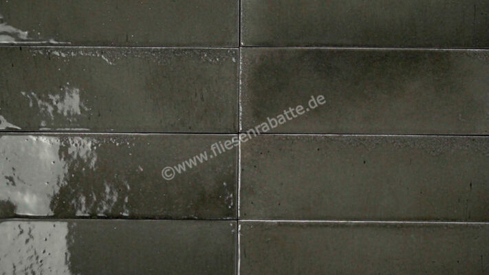  Ragno Gleeze Grigio 5x15 cm Wandfliese Glänzend Strukturiert Naturale R8HS | 557467