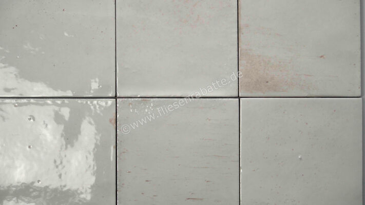  Ragno Gleeze Bianco 10x10 cm Wandfliese Glänzend Strukturiert Naturale R8GK | 557581
