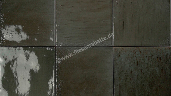  Ragno Gleeze Grigio 10x10 cm Wandfliese Glänzend Strukturiert Naturale R8GP | 557587
