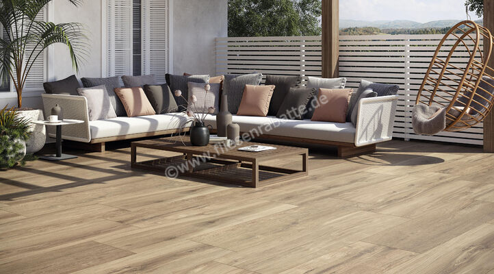  La Fabbrica Ava Il Cerreto Outdoor Chardonnay 40x120x2 cm Terrassenplatte Matt Eben Naturale 157030 | 558079