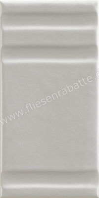  La Fabbrica Ava Grooves Grey 7.5x15 cm Wandfliese Decor Mix Glänzend Strukturiert Glossy 206015 | 558136