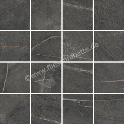  Del Conca Gardena Nero 30x30 cm Mosaik Matt Strukturiert Naturale G3GR08MO | 559123