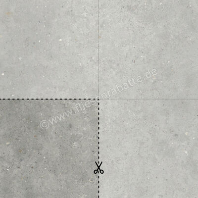  ceramicvision Anima Outdoor Grigio 40x40x2 cm Terrassenplatte Schnittmuster Matt Strukturiert Naturale CV0012098 SM | 560692