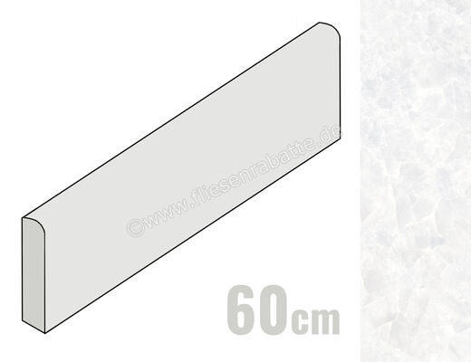  Emilceramica Tele Di Marmo Revolution Thassos 7x60 cm Sockel Matt Eben Naturale EHPS | 560914