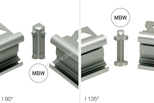  Schlüter Systems RONDEC-STEP Innenecke Aluminium-Vollmaterial Brillantweiß Höhe: 8 mm I90RS80MBW39 | 561538