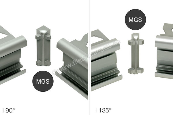  Schlüter Systems RONDEC-STEP Innenecke Aluminium-Vollmaterial Graphitschwarz Höhe: 10 mm I90RS100MGS39 | 561544