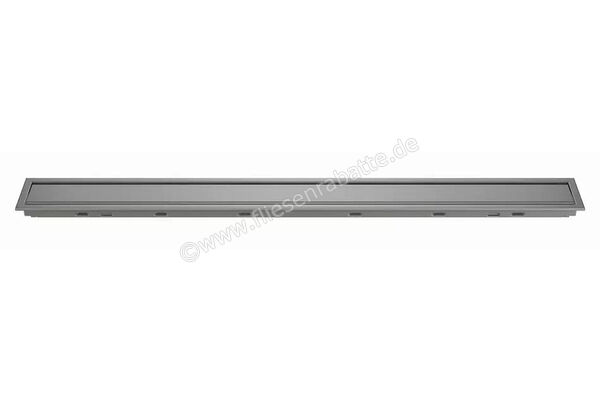 Schlüter Systems KERDI-LINE-A Rost-Rahmenkombination Aufnahmerahmen mit Designabdeckung 100cm H=19mm - Design Solid Edelstahl V4A TSG - Strukturbeschichtet Grau Höhe: 19 mm Länge: 1 m KLA19TSG100 | 561829