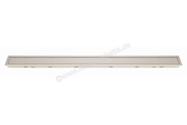  Schlüter Systems KERDI-LINE-A Rost-Rahmenkombination Aufnahmerahmen mit Designabdeckung 100cm H=19mm - Design Solid Edelstahl V4A TSI - Strukturbeschichtet Elfenbein Höhe: 19 mm Länge: 1 m KLA19TSI100 | 561835