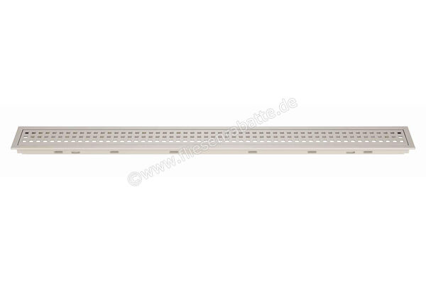  Schlüter Systems KERDI-LINE-B Rost-Rahmenkombination Aufnahmerahmen mit Designabdeckung 70cm H=19mm - Design Square Edelstahl V4A TSC - Strukturbeschichtet Creme Höhe: 19 mm Länge: 0,7 m KLB19TSC70 | 561889