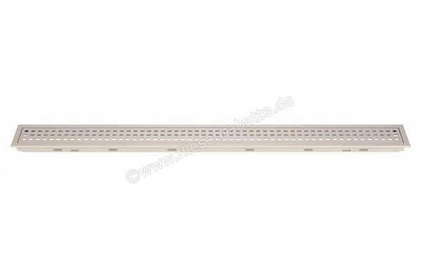  Schlüter Systems KERDI-LINE-B Rost-Rahmenkombination Aufnahmerahmen mit Designabdeckung 70cm H=19mm - Design Square Edelstahl V4A TSI - Strukturbeschichtet Elfenbein Höhe: 19 mm Länge: 0,7 m KLB19TSI70 | 561907