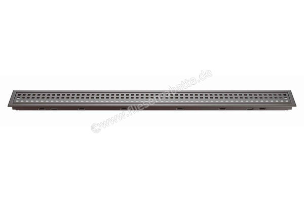  Schlüter Systems KERDI-LINE-B Rost-Rahmenkombination Aufnahmerahmen mit Designabdeckung 70cm H=19mm - Design Square Edelstahl V4A TSOB - Strukturbeschichtet Bronze Höhe: 19 mm Länge: 0,7 m KLB19TSOB70 | 561913