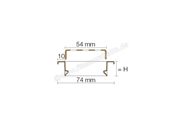  Schlüter Systems KERDI-LINE-B Rost-Rahmenkombination Aufnahmerahmen mit Designabdeckung 70cm H=19mm - Design Square Edelstahl V4A TSDA - Strukturbeschichtet Dunkelanthrazit Höhe: 19 mm Länge: 0,7 m KLB19TSDA70 | 561937