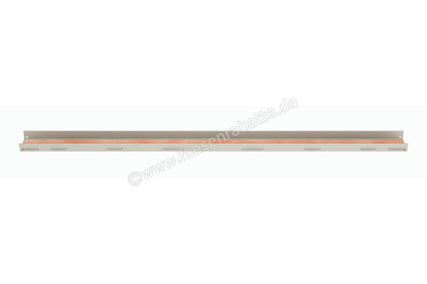  Schlüter Systems KERDI-LINE-C Rost-Rahmenkombination Aufnahmerahmen mit Designabdeckung 70cm H=19mm - Design Framed Tile Edelstahl V4A TSBG - Strukturbeschichtet Beigegrau Höhe: 19 mm Länge: 0,7 m KLCA19TSBG70 | 561955