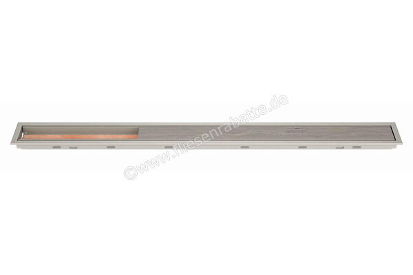  Schlüter Systems KERDI-LINE-C Rost-Rahmenkombination Aufnahmerahmen mit Designabdeckung 70cm H=19mm - Design Framed Tile Edelstahl V4A TSBG - Strukturbeschichtet Beigegrau Höhe: 19 mm Länge: 0,7 m KLCA19TSBG70 | 561958