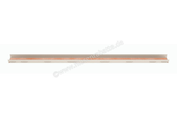  Schlüter Systems KERDI-LINE-C Rost-Rahmenkombination Aufnahmerahmen mit Designabdeckung 70cm H=19mm - Design Framed Tile Edelstahl V4A TSC - Strukturbeschichtet Creme Höhe: 19 mm Länge: 0,7 m KLCA19TSC70 | 561961