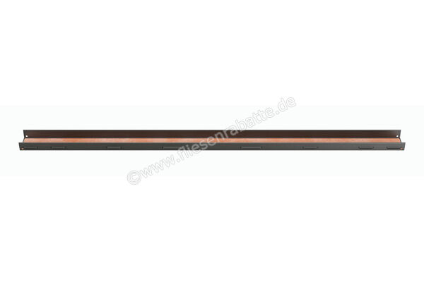  Schlüter Systems KERDI-LINE-C Rost-Rahmenkombination Aufnahmerahmen mit Designabdeckung 70cm H=19mm - Design Framed Tile Edelstahl V4A TSDA - Strukturbeschichtet Dunkelanthrazit Höhe: 19 mm Länge: 0,7 m KLCA19TSDA70 | 561967