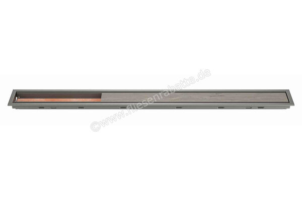  Schlüter Systems KERDI-LINE-C Rost-Rahmenkombination Aufnahmerahmen mit Designabdeckung 70cm H=19mm - Design Framed Tile Edelstahl V4A TSG - Strukturbeschichtet Grau Höhe: 19 mm Länge: 0,7 m KLCA19TSG70 | 561976