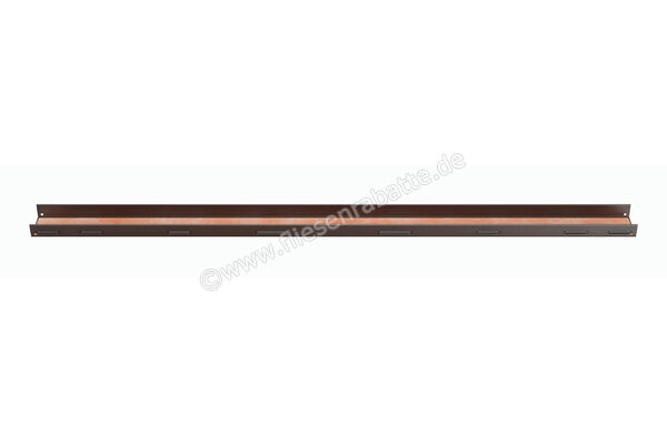  Schlüter Systems KERDI-LINE-C Rost-Rahmenkombination Aufnahmerahmen mit Designabdeckung 70cm H=19mm - Design Framed Tile Edelstahl V4A TSOB - Strukturbeschichtet Bronze Höhe: 19 mm Länge: 0,7 m KLCA19TSOB70 | 561985