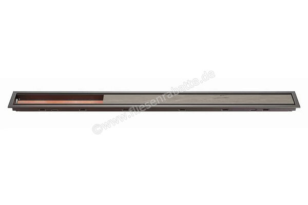  Schlüter Systems KERDI-LINE-C Rost-Rahmenkombination Aufnahmerahmen mit Designabdeckung 70cm H=19mm - Design Framed Tile Edelstahl V4A TSOB - Strukturbeschichtet Bronze Höhe: 19 mm Länge: 0,7 m KLCA19TSOB70 | 561988