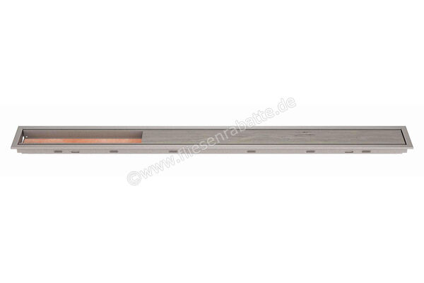  Schlüter Systems KERDI-LINE-C Rost-Rahmenkombination Aufnahmerahmen mit Designabdeckung 70cm H=19mm - Design Framed Tile Edelstahl V4A TSSG - Strukturbeschichtet Steingrau Höhe: 19 mm Länge: 0,7 m KLCA19TSSG70 | 561994