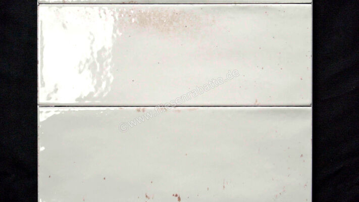  Ragno Gleeze Bianco 7.5x20 cm Wandfliese Glänzend Strukturiert Naturale R8GY | 562072