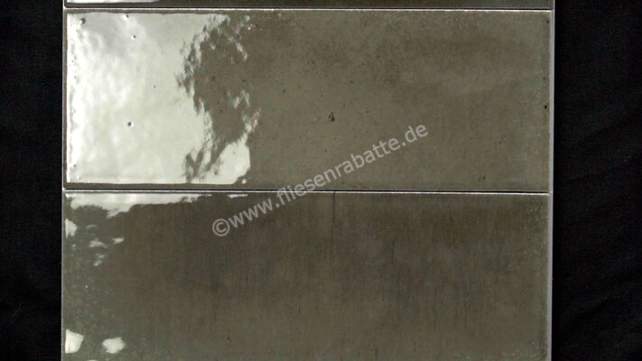  Ragno Gleeze Grigio 7.5x20 cm Wandfliese Glänzend Strukturiert Naturale R8HD | 562078