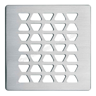 Schlüter Systems KERDI-DRAIN-RO Austauschbarer Entwässerungsrost Trapezoid 10x10cm Edelstahl EB - Edelstahl gebürstet KDGR10ED2 | 562210