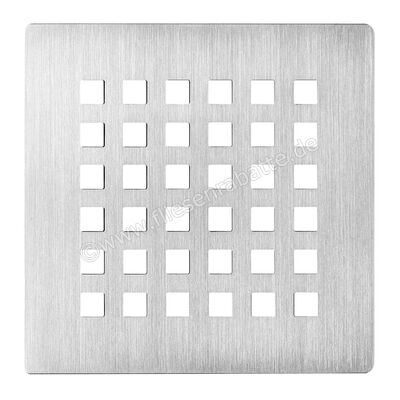  Schlüter Systems KERDI-DRAIN-RO Austauschbarer Entwässerungsrost Square 10x10cm Edelstahl EB - Edelstahl gebürstet KDGR10ED3 | 562213