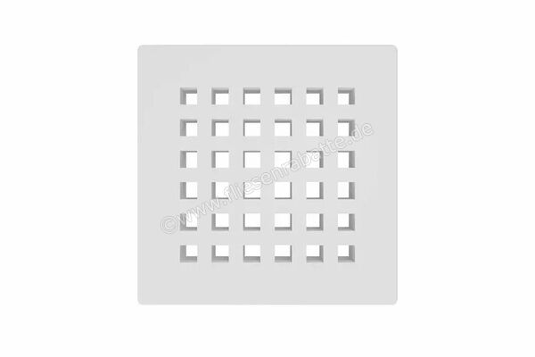  Schlüter Systems KERDI-DRAIN-RO Austauschbarer Entwässerungsrost Square 10x10cm Edelstahl MBW - Brillantweiß matt KDGR10MBWD3 | 562222