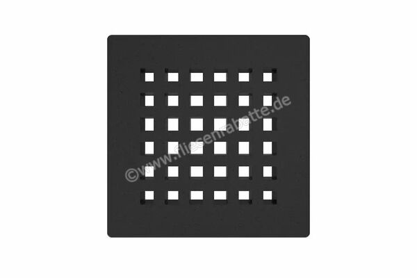  Schlüter Systems KERDI-DRAIN-RO Austauschbarer Entwässerungsrost Square 10x10cm Edelstahl MGS - Graphitschwarz matt KDGR10MGSD3 | 562225