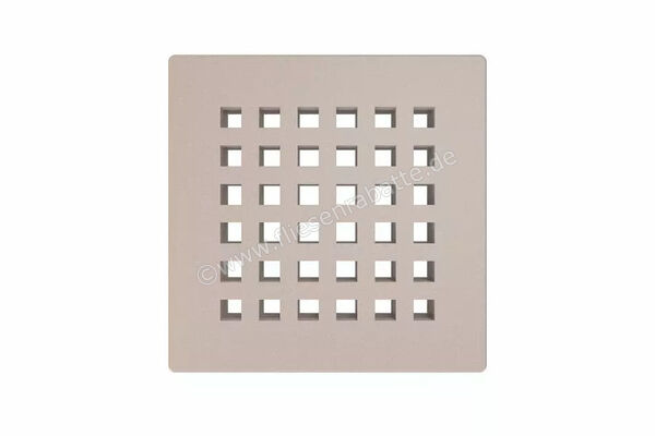  Schlüter Systems KERDI-DRAIN-RO Austauschbarer Entwässerungsrost Square 10x10cm Edelstahl TSC - Strukturbeschichtet Creme KDGR10TSCD3 | 562231