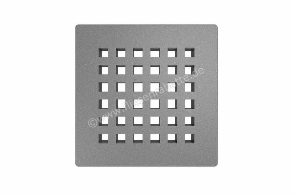  Schlüter Systems KERDI-DRAIN-RO Austauschbarer Entwässerungsrost Square 10x10cm Edelstahl TSG - Strukturbeschichtet Grau KDGR10TSGD3 | 562237
