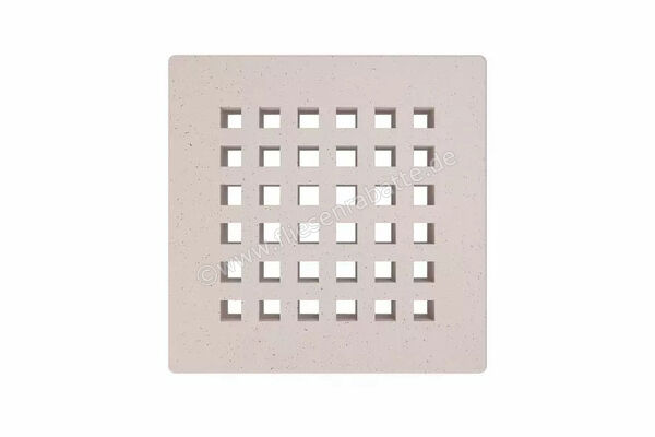  Schlüter Systems KERDI-DRAIN-RO Austauschbarer Entwässerungsrost Square 10x10cm Edelstahl TSI - Strukturbeschichtet Elfenbein KDGR10TSID3 | 562240
