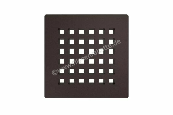  Schlüter Systems KERDI-DRAIN-RO Austauschbarer Entwässerungsrost Square 10x10cm Edelstahl TSOB - Strukturbeschichtet Bronze KDGR10TSOBD3 | 562243