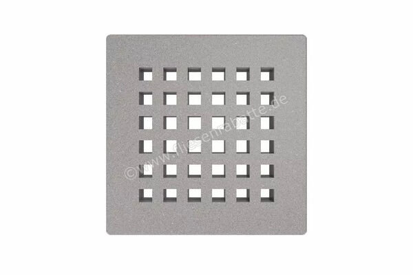  Schlüter Systems KERDI-DRAIN-RO Austauschbarer Entwässerungsrost Square 10x10cm Edelstahl TSSG - Strukturbeschichtet Steingrau KDGR10TSSGD3 | 562246