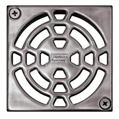  Schlüter Systems KERDI-DRAIN-RO Austauschbarer Entwässerungsrost Classic 10x10cm Edelstahl EB - Edelstahl gebürstet KDGR10V4AD1S | 562249
