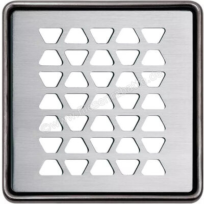  Schlüter Systems KERDI-DRAIN-RRE Rost-Rahmen-Set inkl. Geruchsverschluss Design 2 Trapezoid Edelstahl EB - Edelstahl gebürstet KDR10ED2GV | 562285