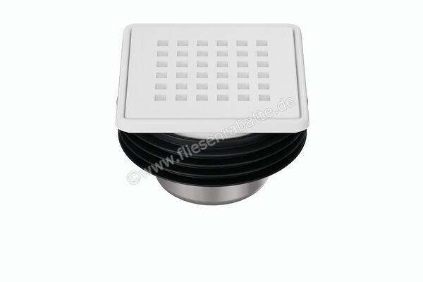  Schlüter Systems KERDI-DRAIN-RRE Rost-Rahmen-Set inkl. Geruchsverschluss Design 3 Square Edelstahl MBW - Brillantweiß matt KDR10MBWD3GV | 562336