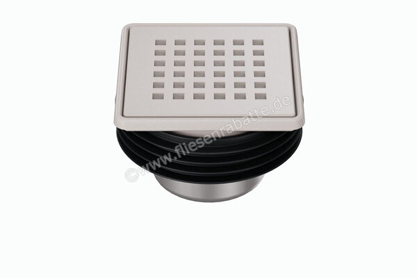 Schlüter Systems KERDI-DRAIN-RRE Rost-Rahmen-Set inkl. Geruchsverschluss Design 3 Square Edelstahl TSBG - Strukturbeschichtet Beigegrau KDR10TSBGD3GV | 562342