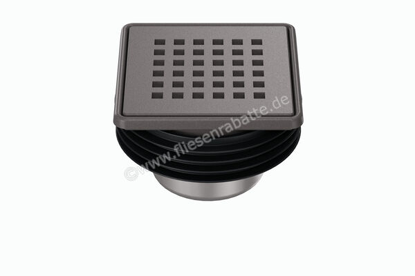  Schlüter Systems KERDI-DRAIN-RRE Rost-Rahmen-Set inkl. Geruchsverschluss Design 3 Square Edelstahl TSDA - Strukturbeschichtet Dunkelanthrazit KDR10TSDAD3GV | 562348