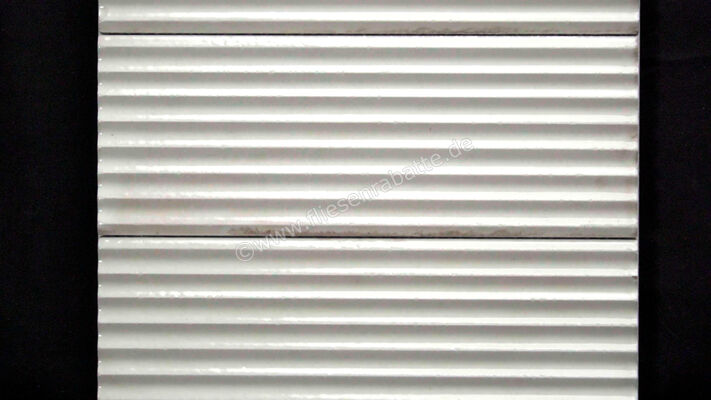  Marazzi Rice Bianco 7.5x20 cm Wandfliese Struttura Pleat 3D Glänzend Strukturiert Lux M96H | 562402