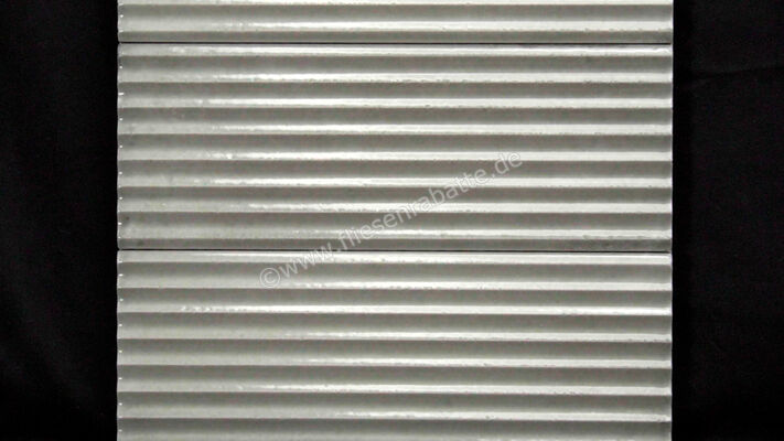 Marazzi Rice Grigio 7.5x20 cm Wandfliese Struttura Pleat 3D Glänzend Strukturiert Lux M96K | 562408