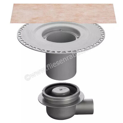  Schlüter Systems KERDI-DRAIN-KDBH Bodenablauf-Set mit horizontalem Ablauf, DN 50/70 mit Geruchsverschluss Ablaufleistung: 0,8 l/s, mind. Aufbauhöhe: 115 mm Polypropylen (PP) KDBH5070GVB | 562432