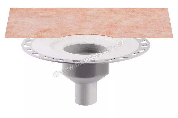  Schlüter Systems KERDI-DRAIN-KDBV Ablaufset zur vertikalen Punktentwässerung, DN50 Ablaufleistung: 0,6 l/s PP (Polypropylen) KDBV50 | 562486