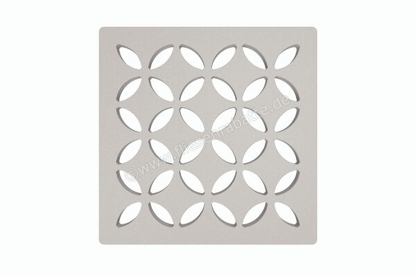  Schlüter Systems KERDI-DRAIN-STYLE Austauschbarer Entwässerungsrost Design 5 Floral Edelstahl TSBG - Strukturbeschichtet Beigegrau KDGIF10TSBGD5 | 562531